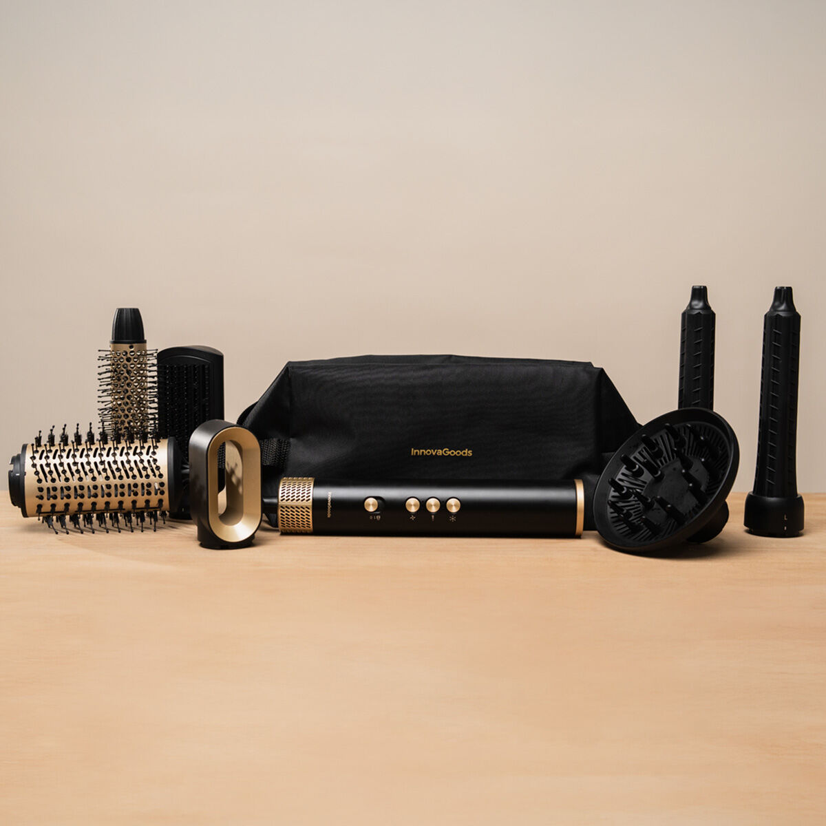 Ionic Multifunctional Air Dryer and Styler Brush with Coanda Technology and 7 Accessories Wavify