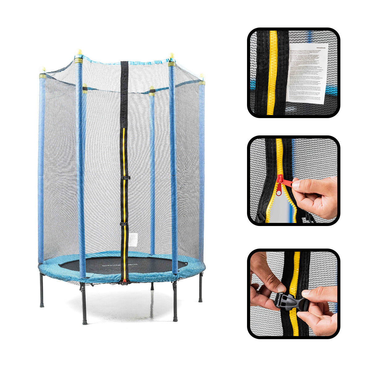 Kids Trampoline with Safety Enclosure Zuply