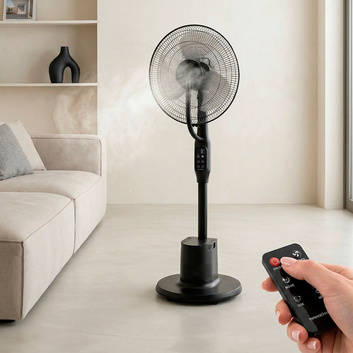 Nebuliser Pedestal Fan with Remote Control Sprair