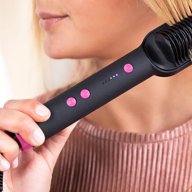 Hair Straightening Brush Ceramic Straightening Brush Cestrus