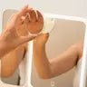 Makeup Mirror with Magnification and LED Light Miled Rechargeable Triptych